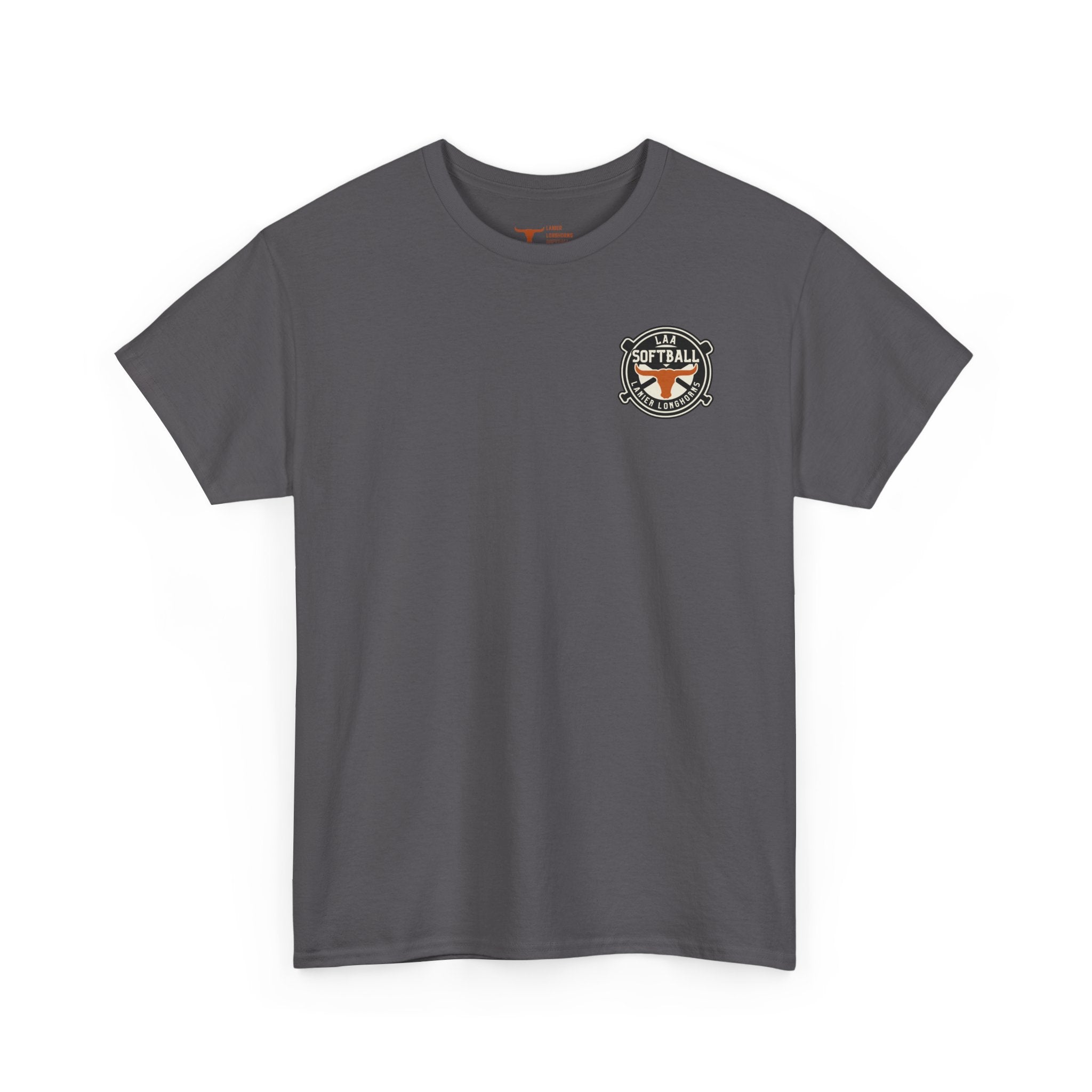LAA Softball Lanier Longhorns Heavy Cotton Tee | LAA T-Shirt