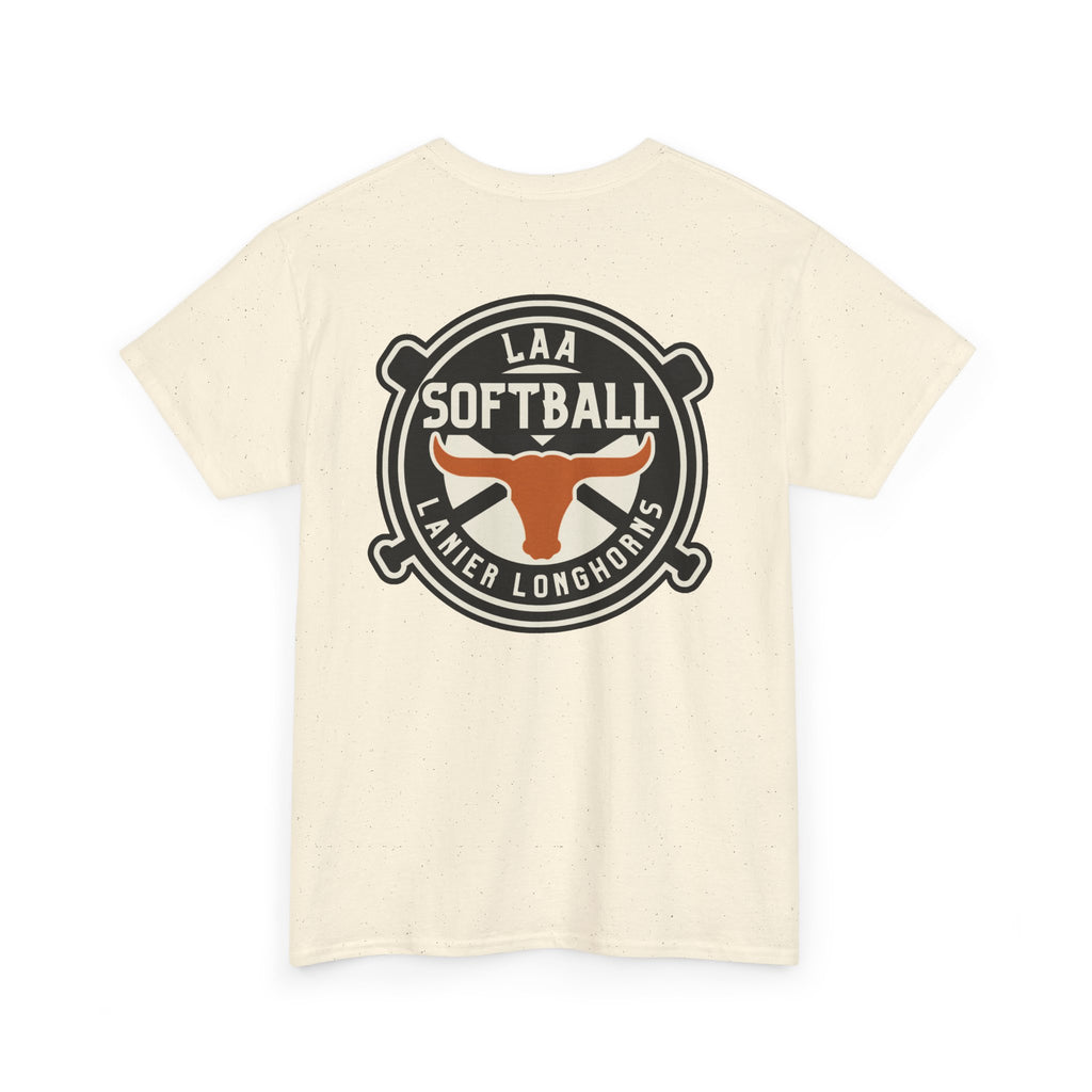 LAA Softball Lanier Longhorns Heavy Cotton Tee | LAA T-Shirt