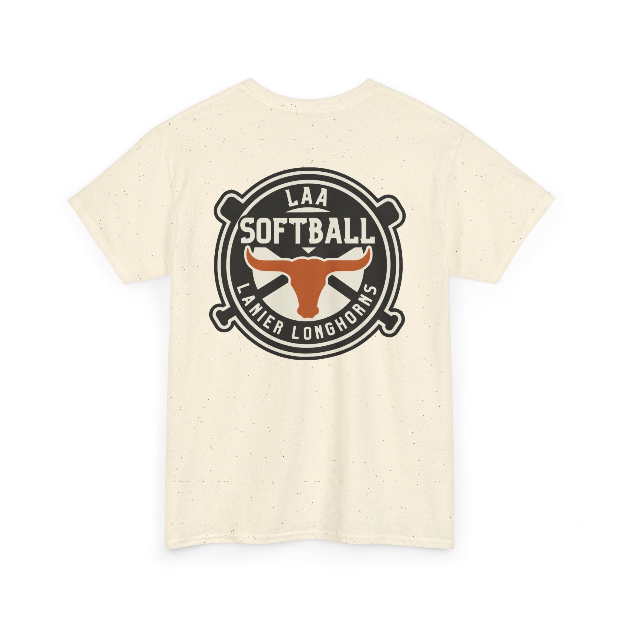 LAA Softball Lanier Longhorns Heavy Cotton Tee | LAA T-Shirt