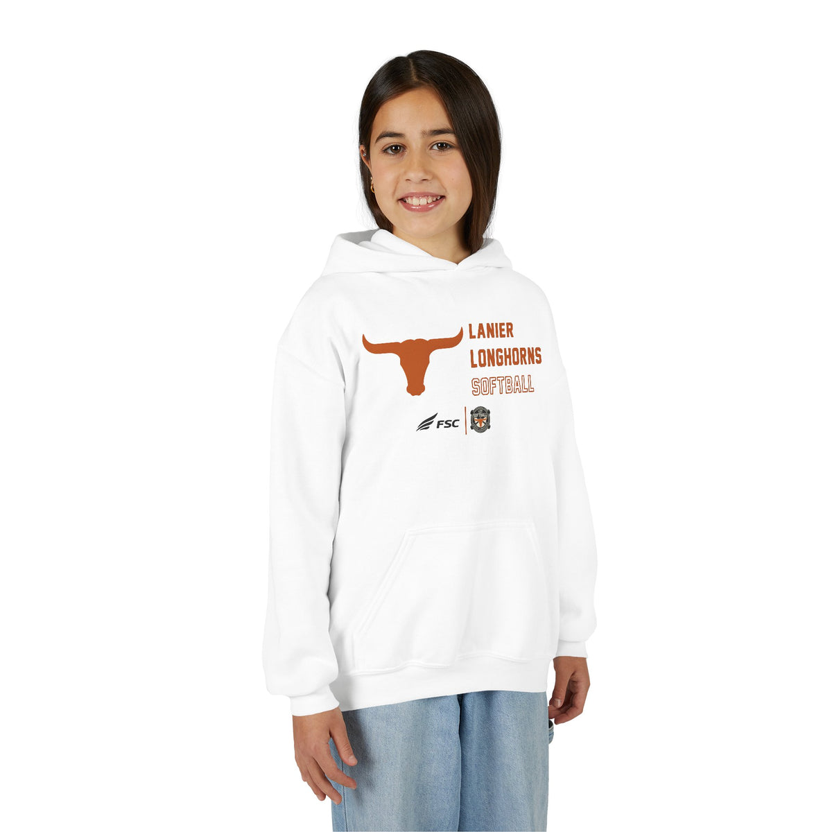 Youth Lanier Longhorns Softball Hoodie