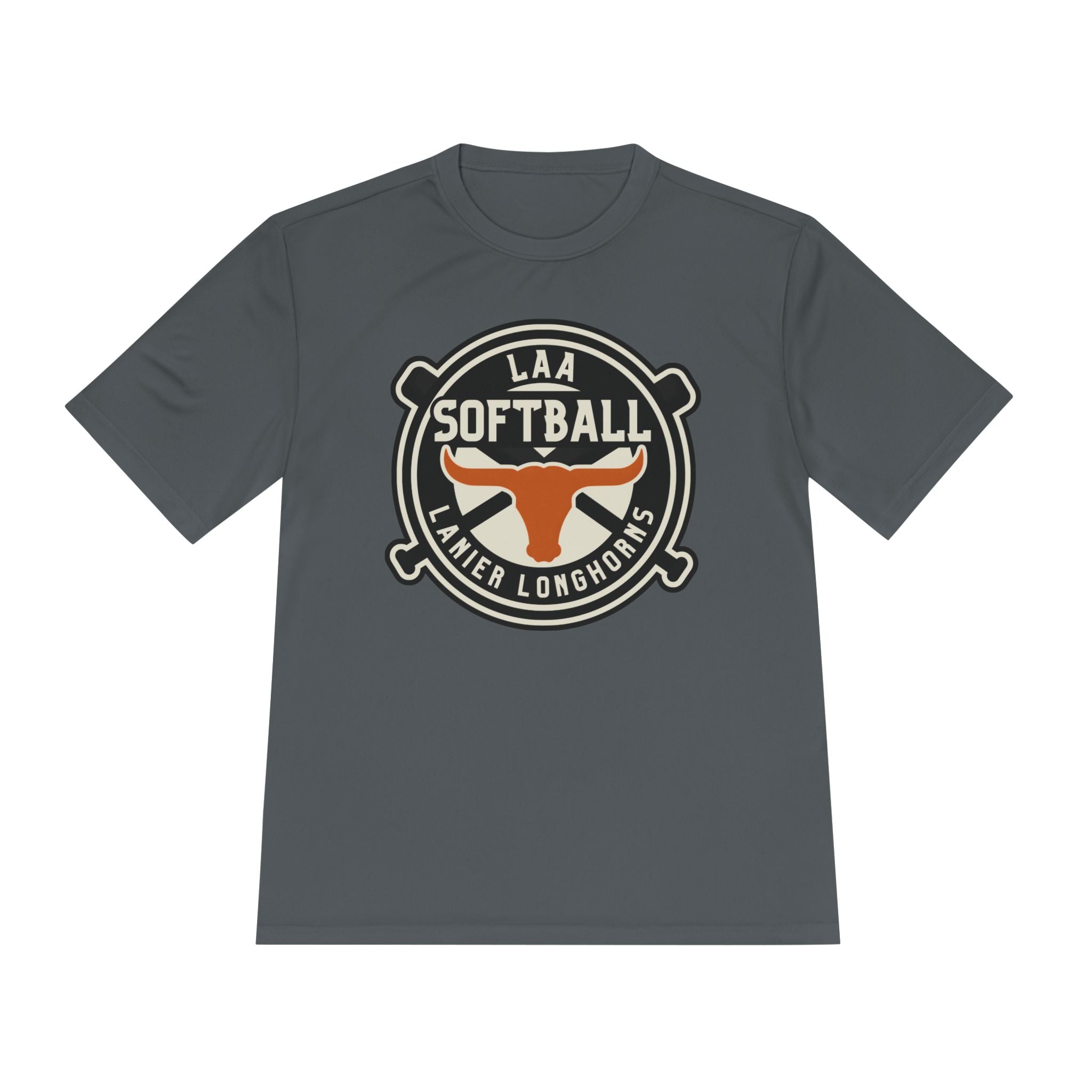 LAA Softball Lanier Longhorns Performance Tee | Lightweight Moisture-Wicking Game Day Shirt