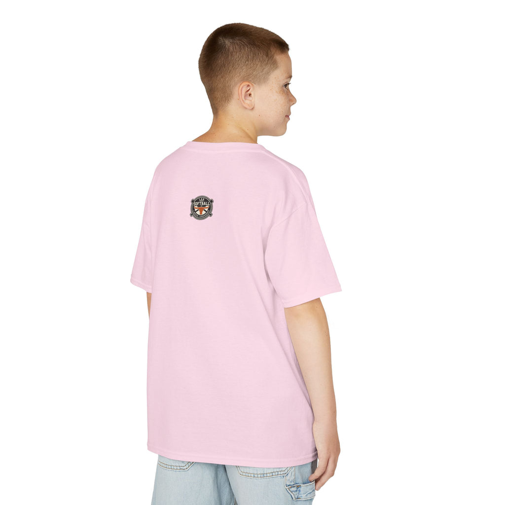 Youth LAA Longhorns Softball T-Shirt — Team Logo Summer Tee