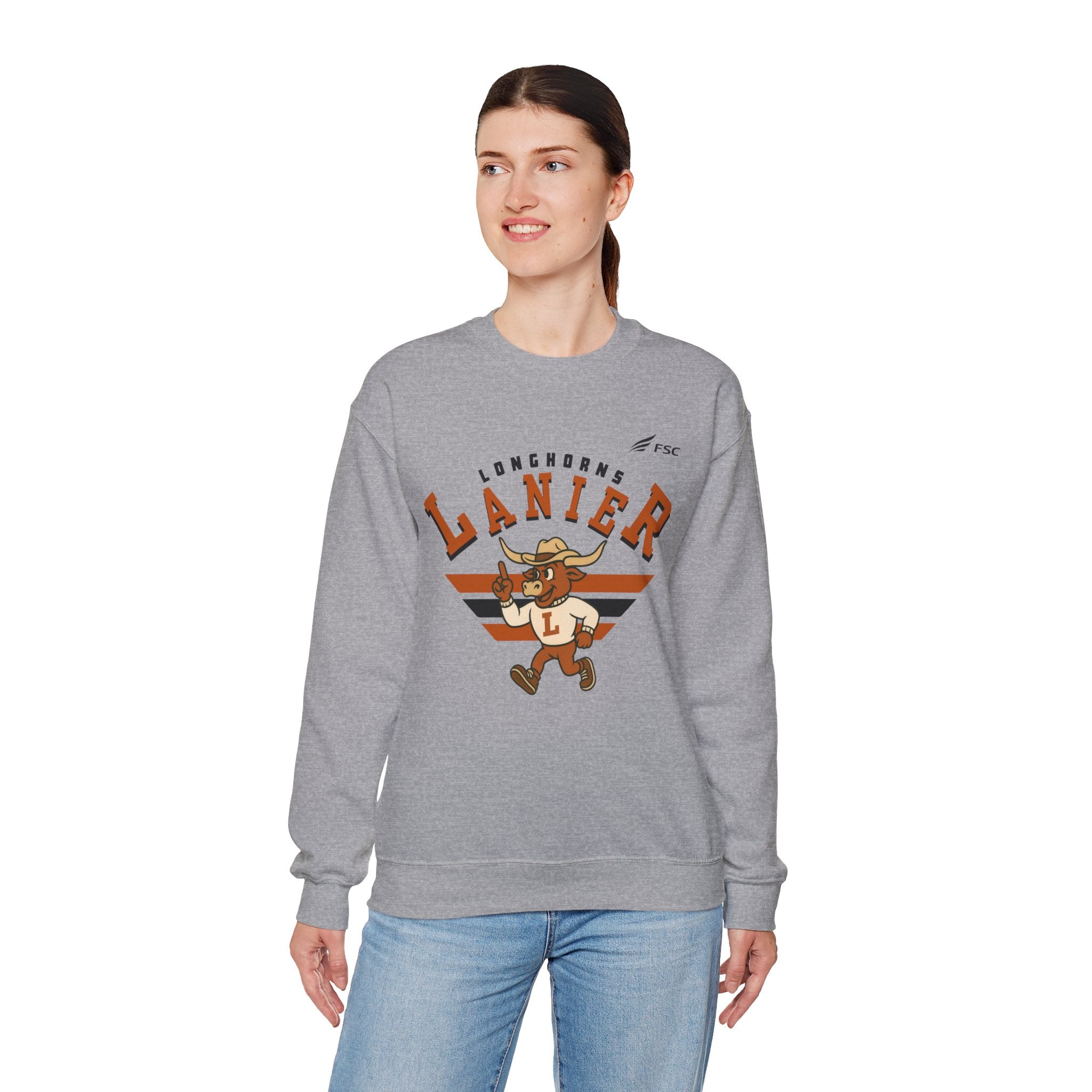 Lanier Longhorns Classic Crewneck Sweatshirt