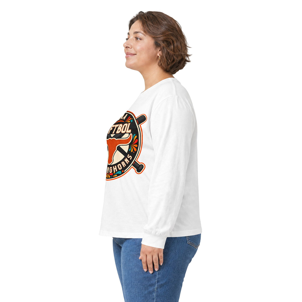 Los Longhorns Hispanic Heritage Long Sleeve — Softball Team Shirt