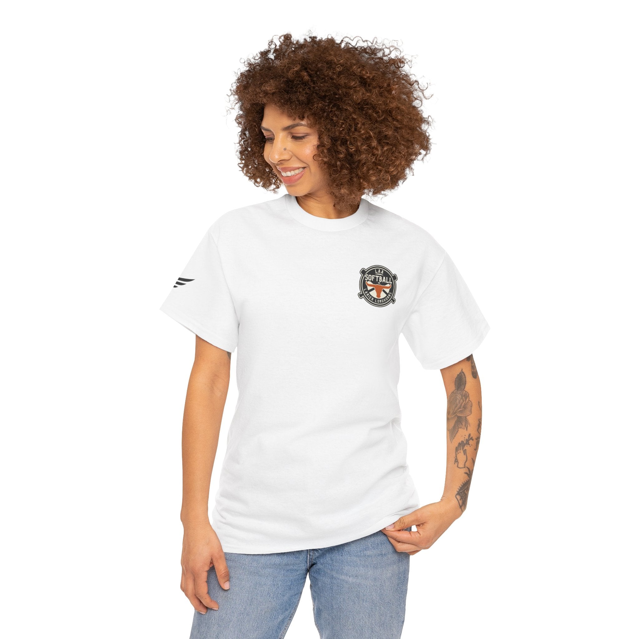 LAA Softball Lanier Longhorns Heavy Cotton Tee | LAA T-Shirt