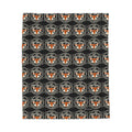 LAA Softball Team Plush Blanket — Cozy Orange & Black Sports Throw