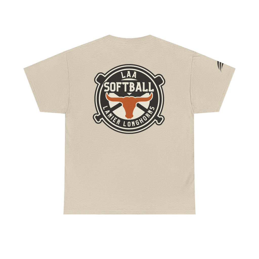 LAA Softball Lanier Longhorns Heavy Cotton Tee | LAA T-Shirt