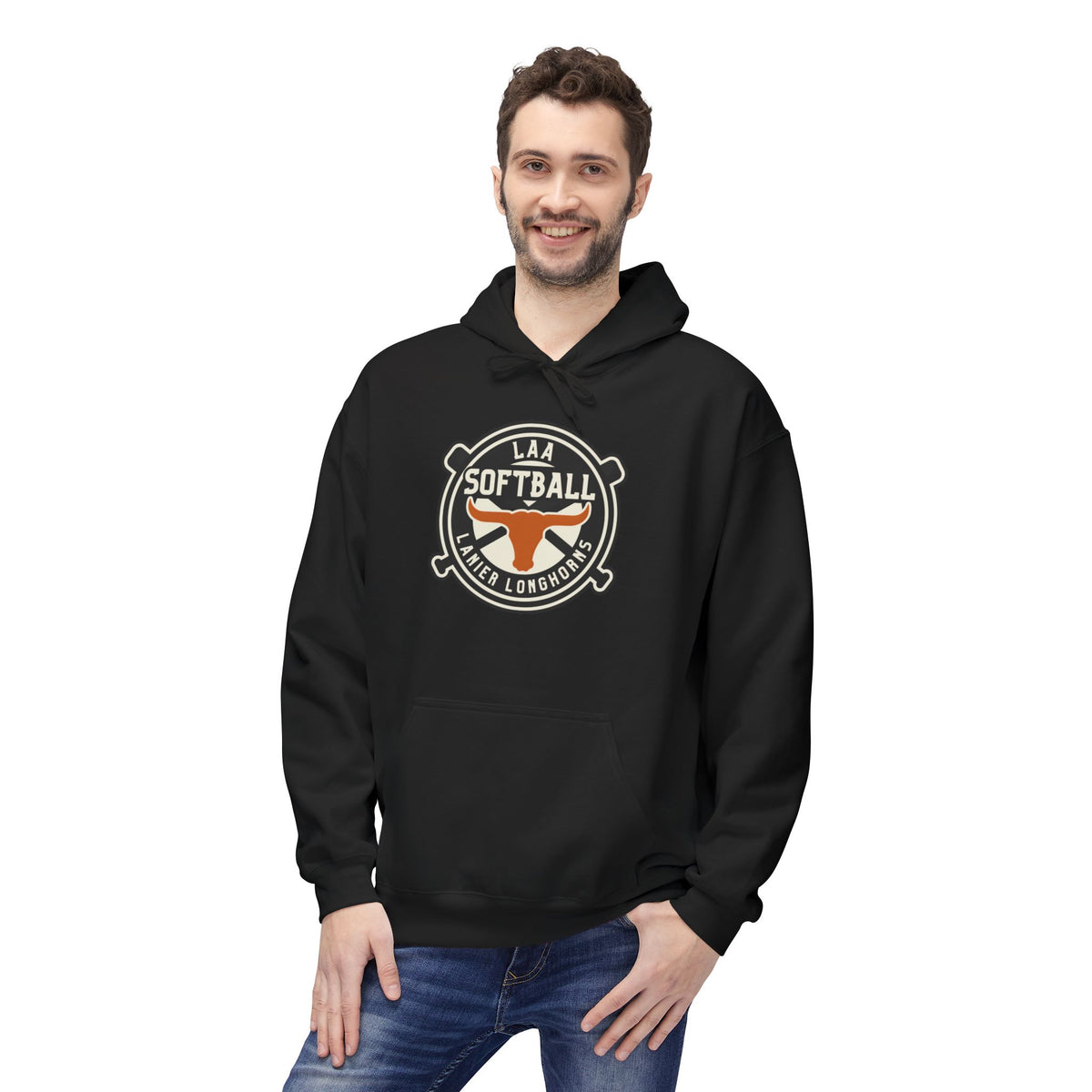 Lanier Longhorns Softball Hoodie — Softball Team Hoodie