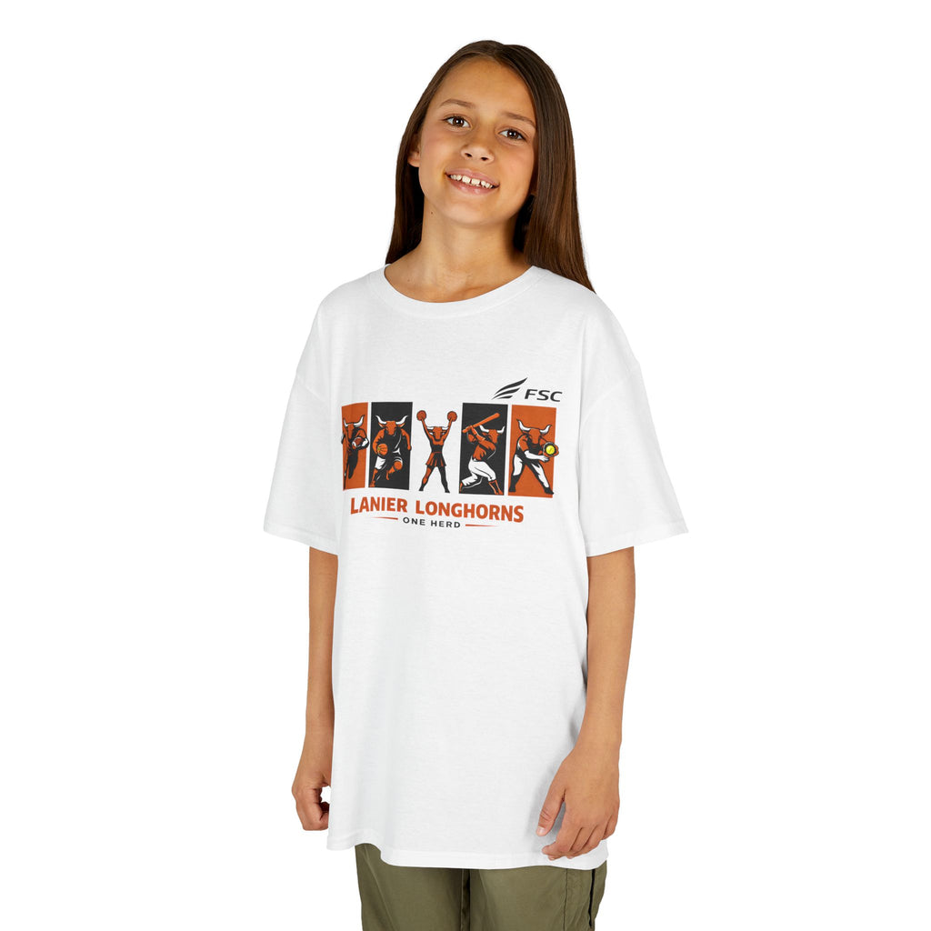 Youth Lanier Longhorns Heavy Cotton Tee | One Herd T-Shirt