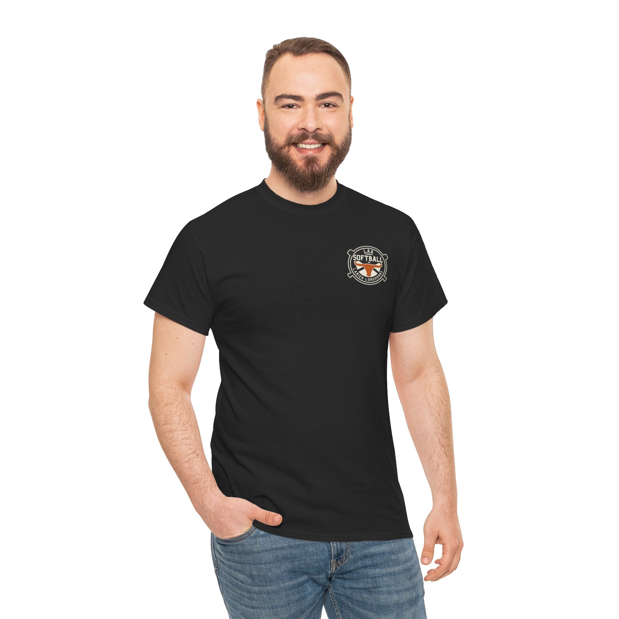 LAA Softball Lanier Longhorns Heavy Cotton Tee | LAA T-Shirt