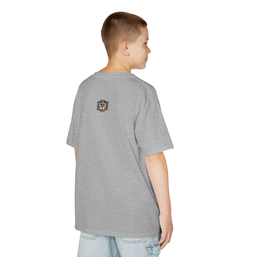 Youth LAA Longhorns Softball T-Shirt — Team Logo Summer Tee