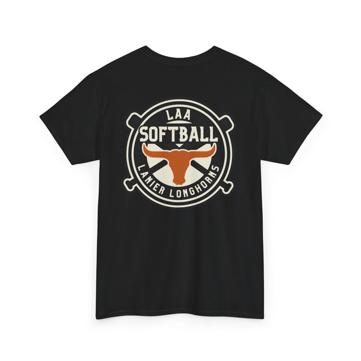 LAA Softball Lanier Longhorns Heavy Cotton Tee | LAA T-Shirt