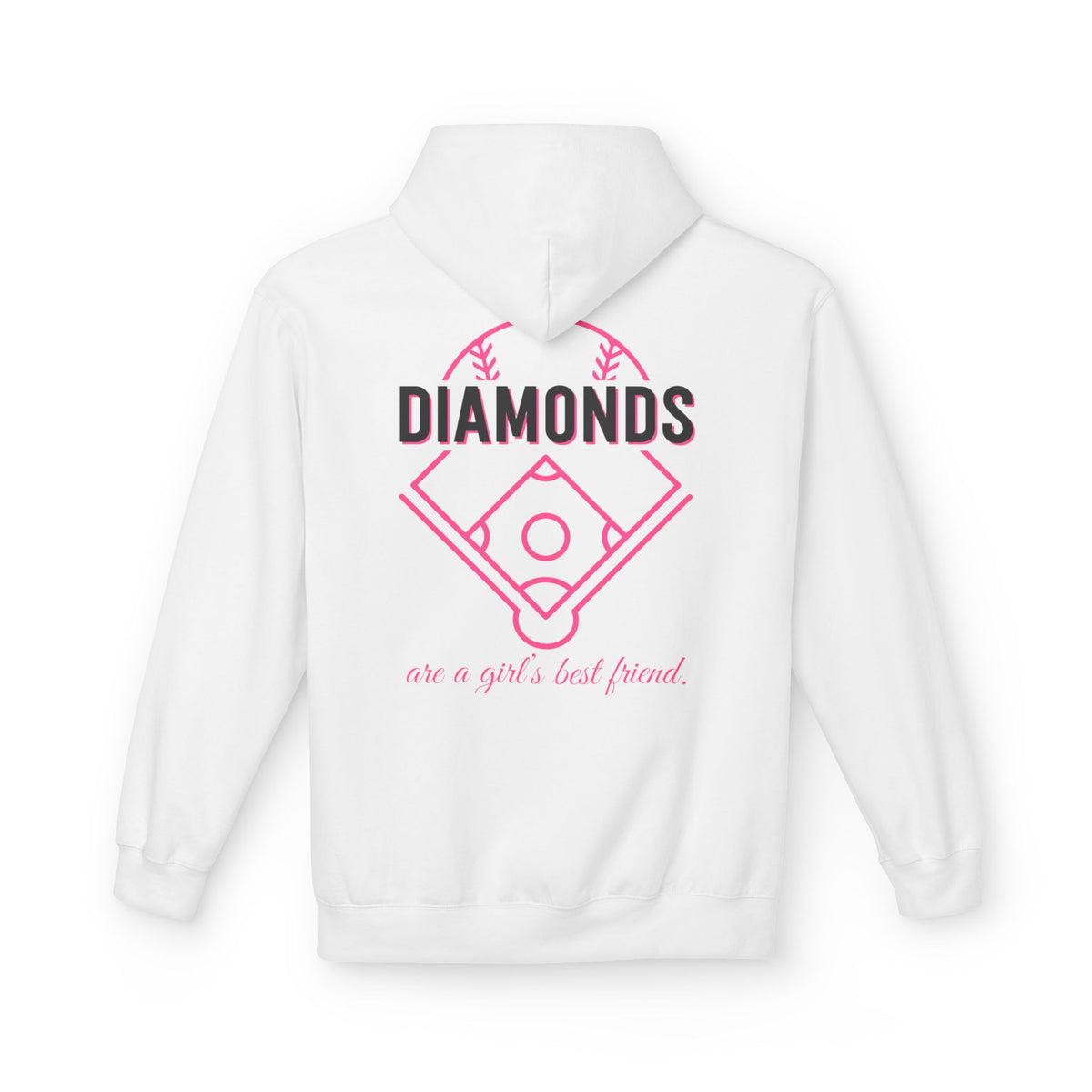 Diamonds Are a Girl’s Best Friend Hoodie — LAA Softball Girl