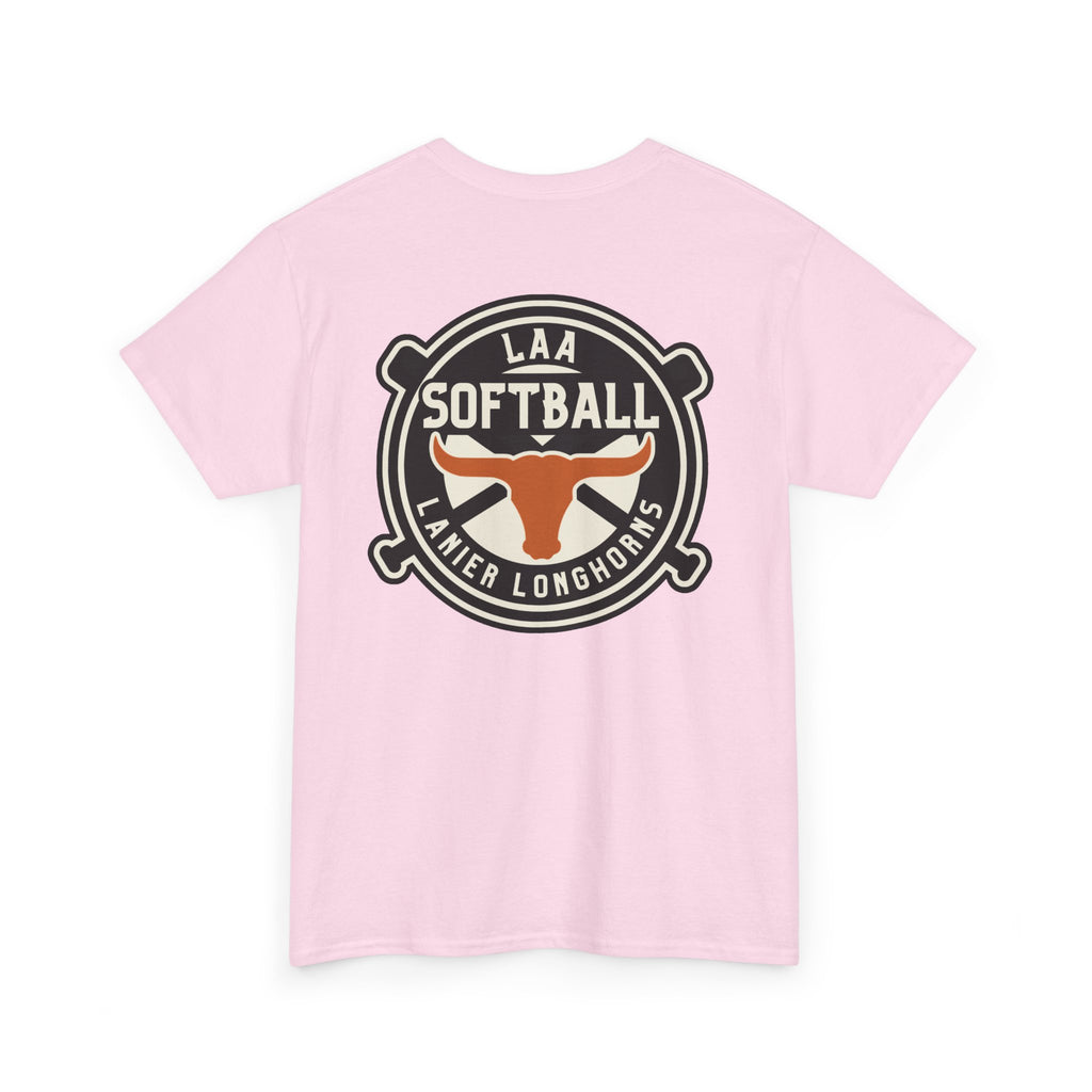 LAA Softball Lanier Longhorns Heavy Cotton Tee | LAA T-Shirt