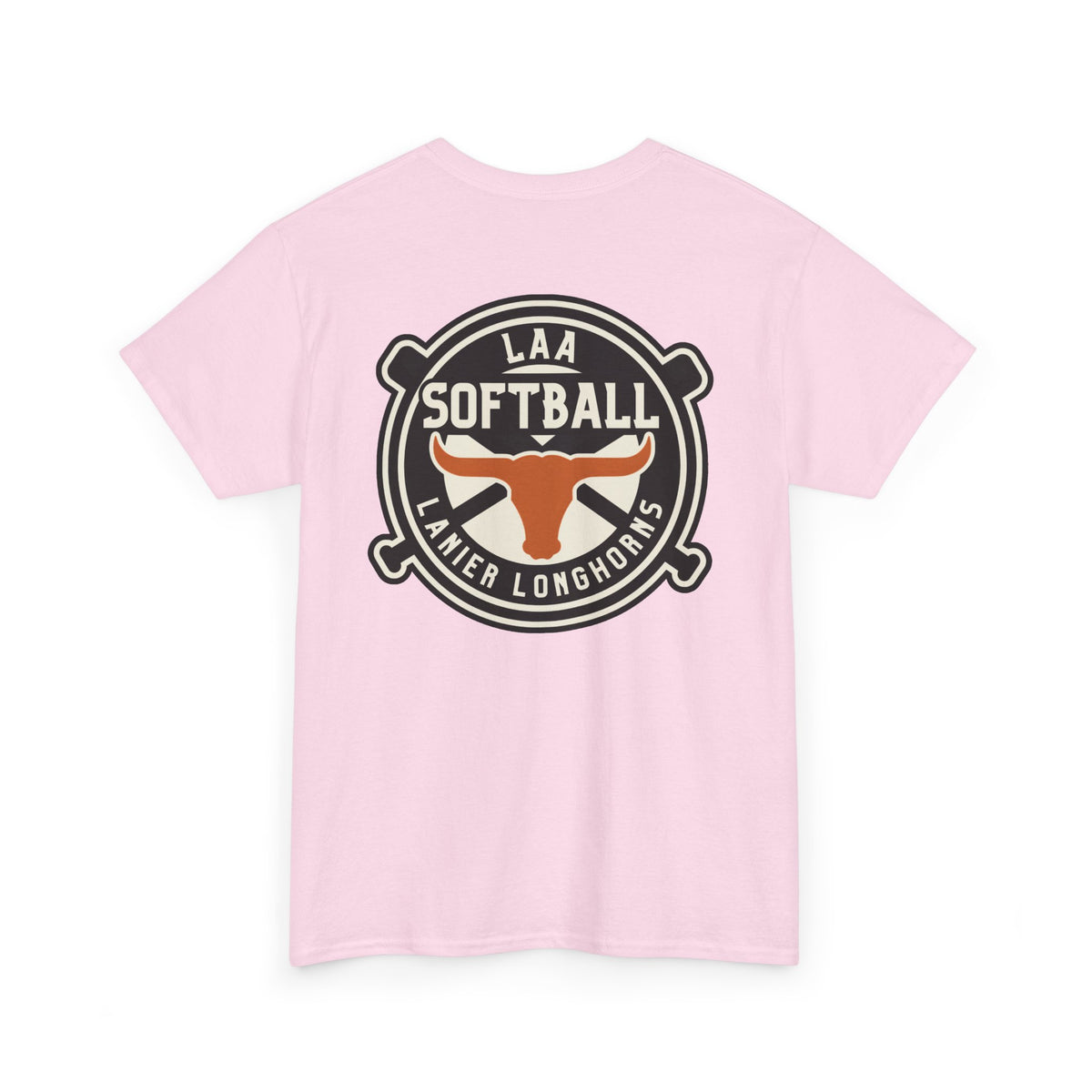 LAA Softball Lanier Longhorns Heavy Cotton Tee | LAA T-Shirt