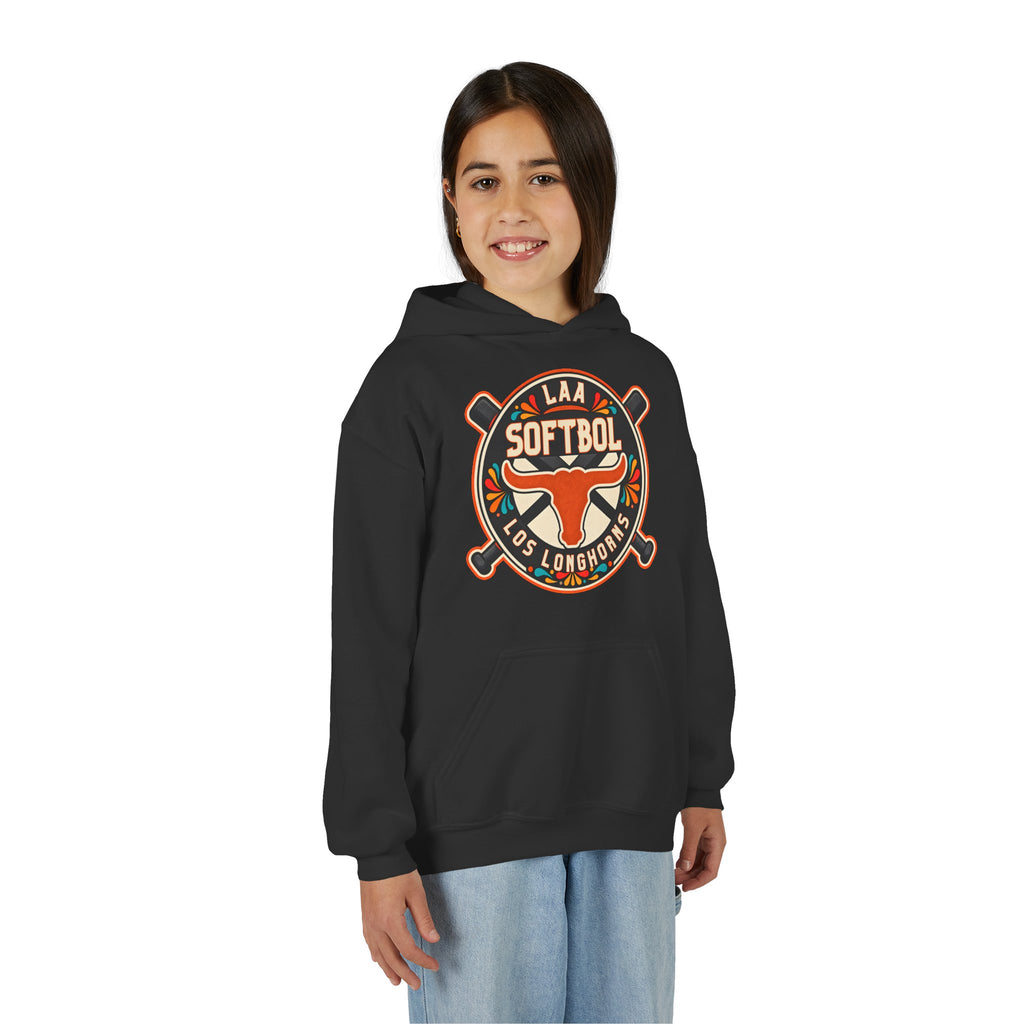 Youth Los Longhorns Hispanic Heritage Hoodie — Softball Longhorns Hoodie