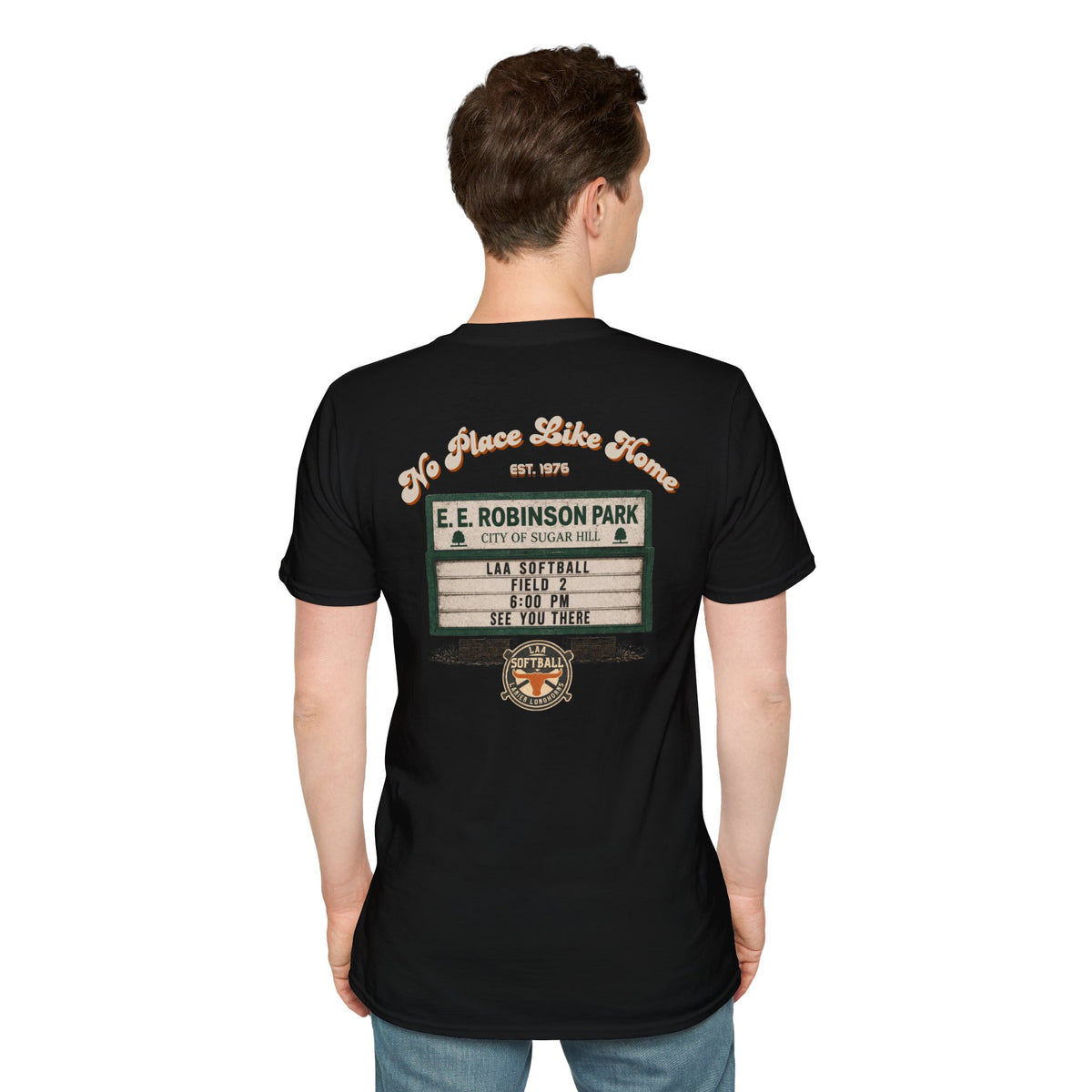 Softball Tee — Lanier Longhorns Softball Home Field Shirt