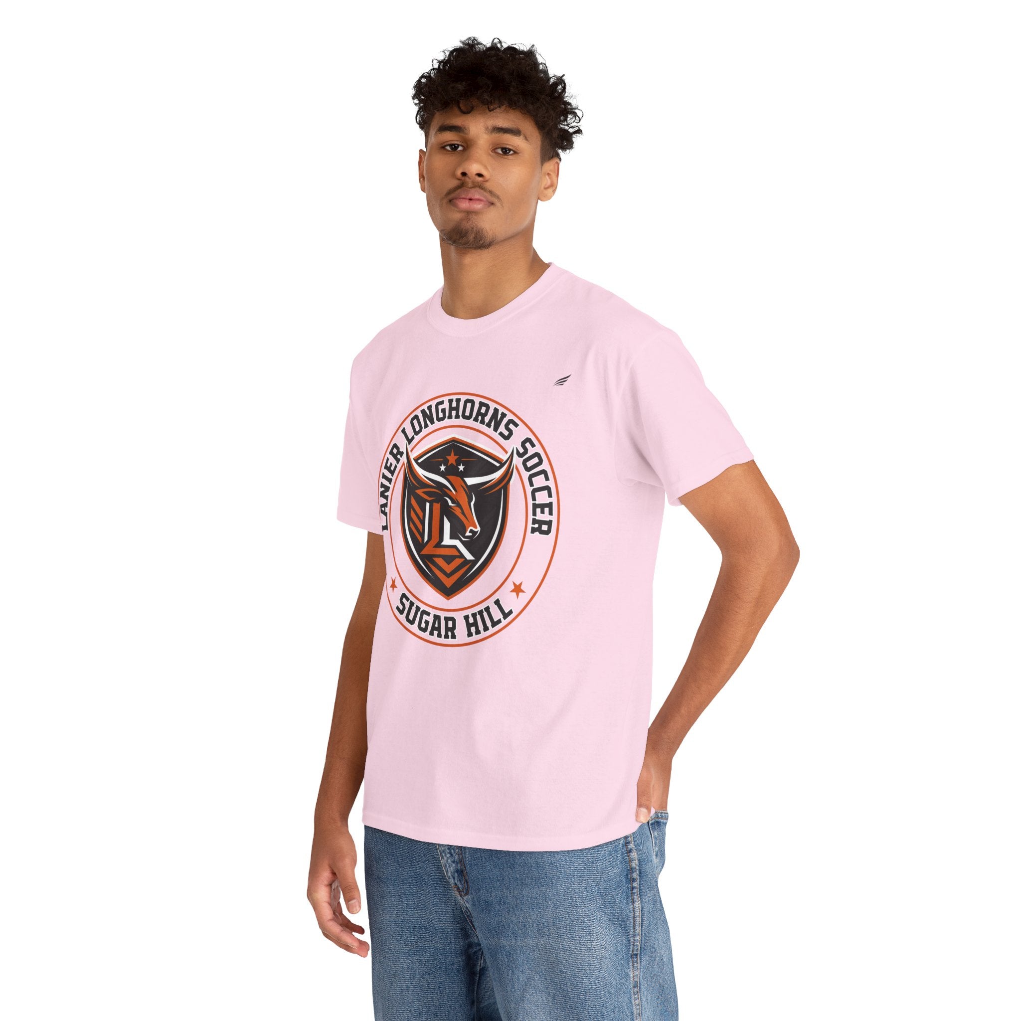 Lanier Longhorns Soccer Adult Tee | Unisex Heavy Cotton Shirt