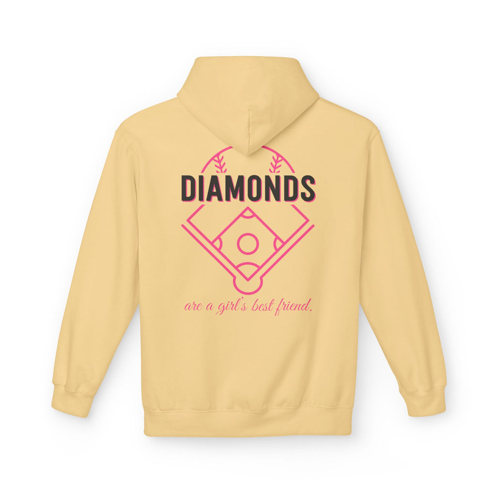 Diamonds Are a Girl’s Best Friend Hoodie — LAA Softball Girl