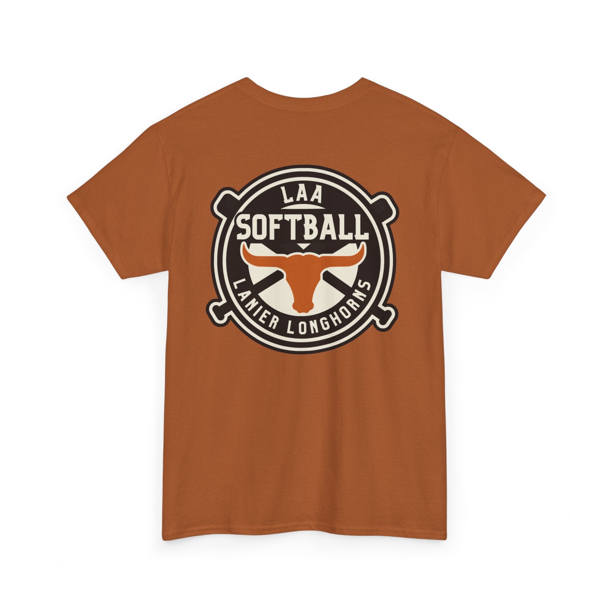 LAA Softball Lanier Longhorns Heavy Cotton Tee | LAA T-Shirt