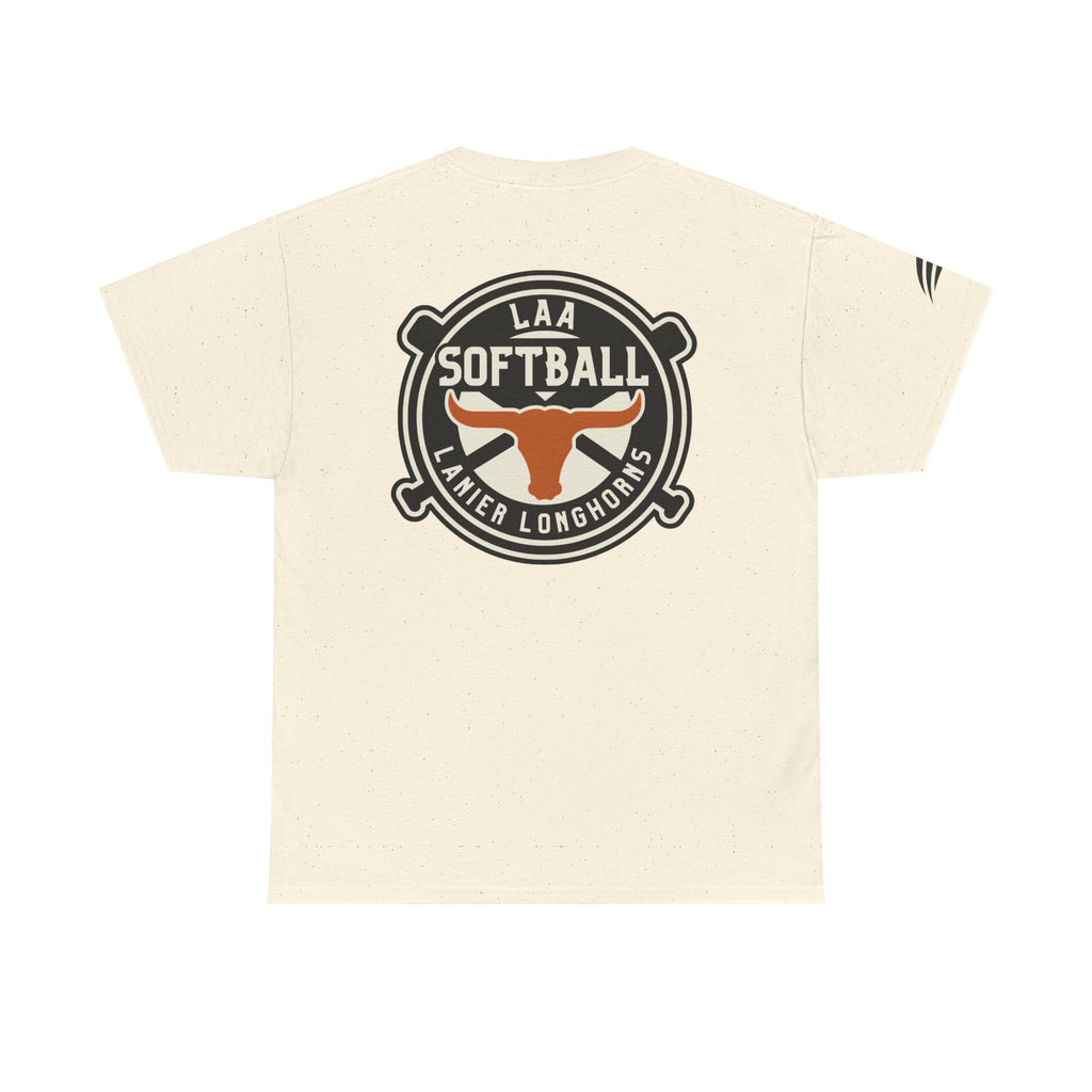 LAA Softball Lanier Longhorns Heavy Cotton Tee | LAA T-Shirt