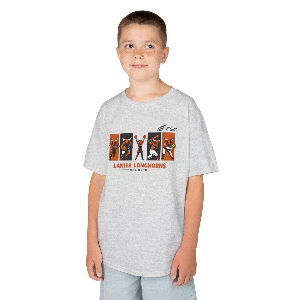 Youth Lanier Longhorns Heavy Cotton Tee | One Herd T-Shirt