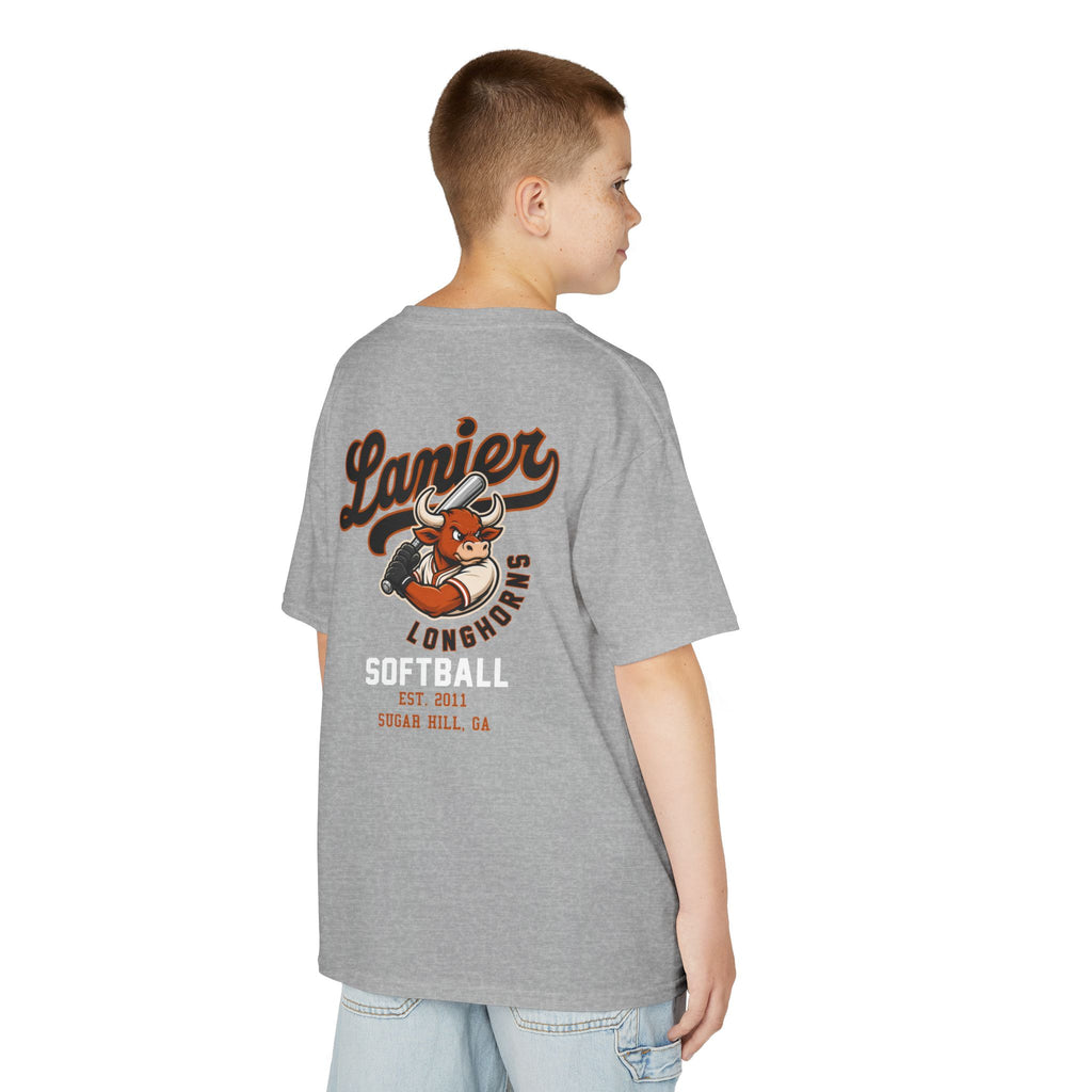 Youth Softball Tee — Lanier Longhorns Softball Team Shirt