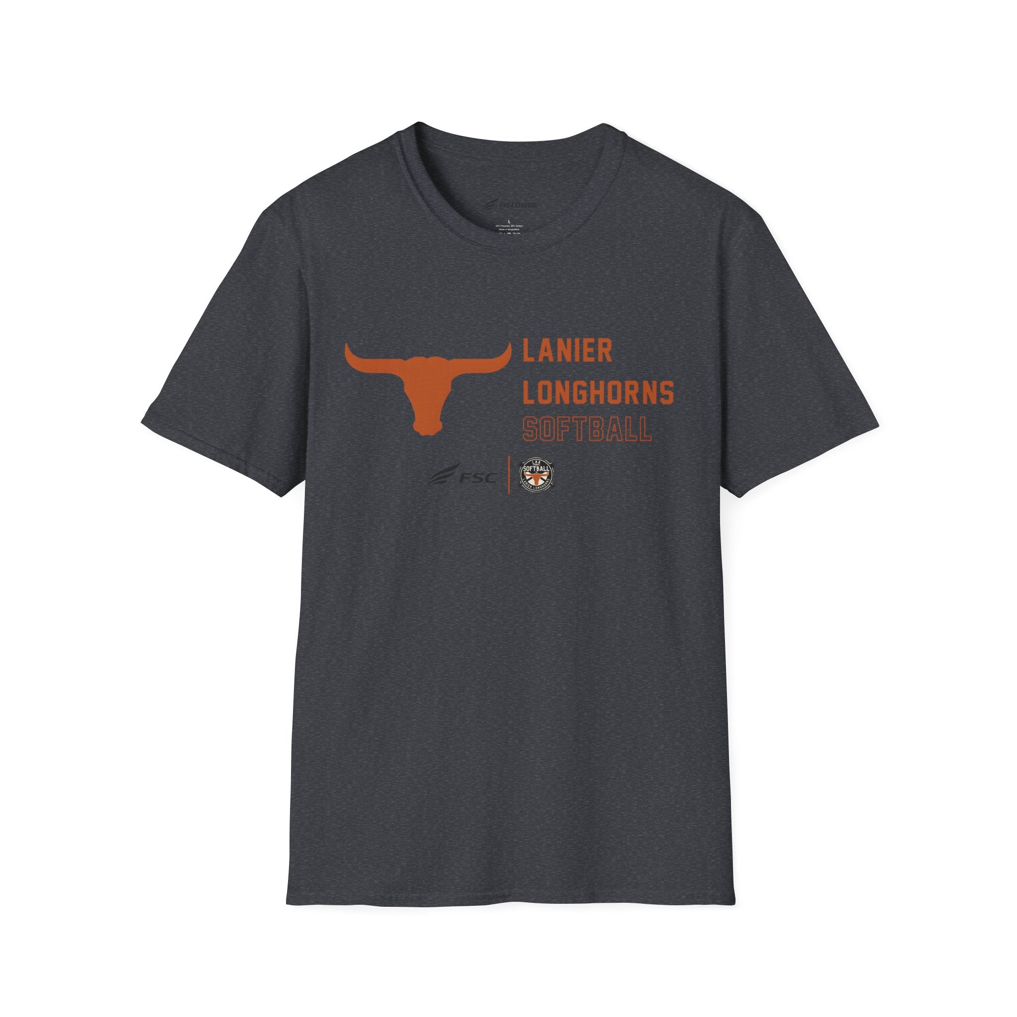 LAA Longhorns Softball T-Shirt — Team Logo Summer Tee