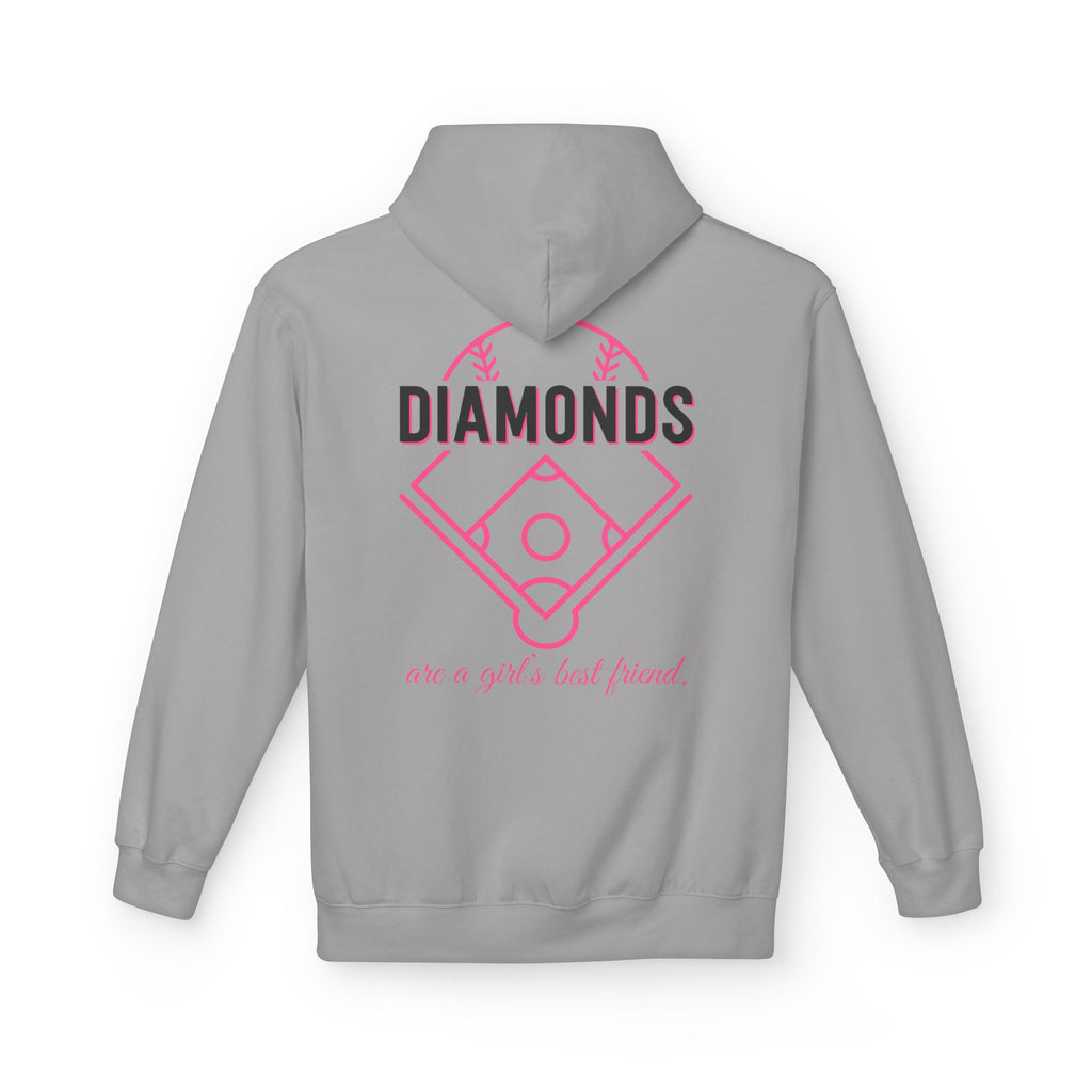 Diamonds Are a Girl’s Best Friend Hoodie — LAA Softball Girl