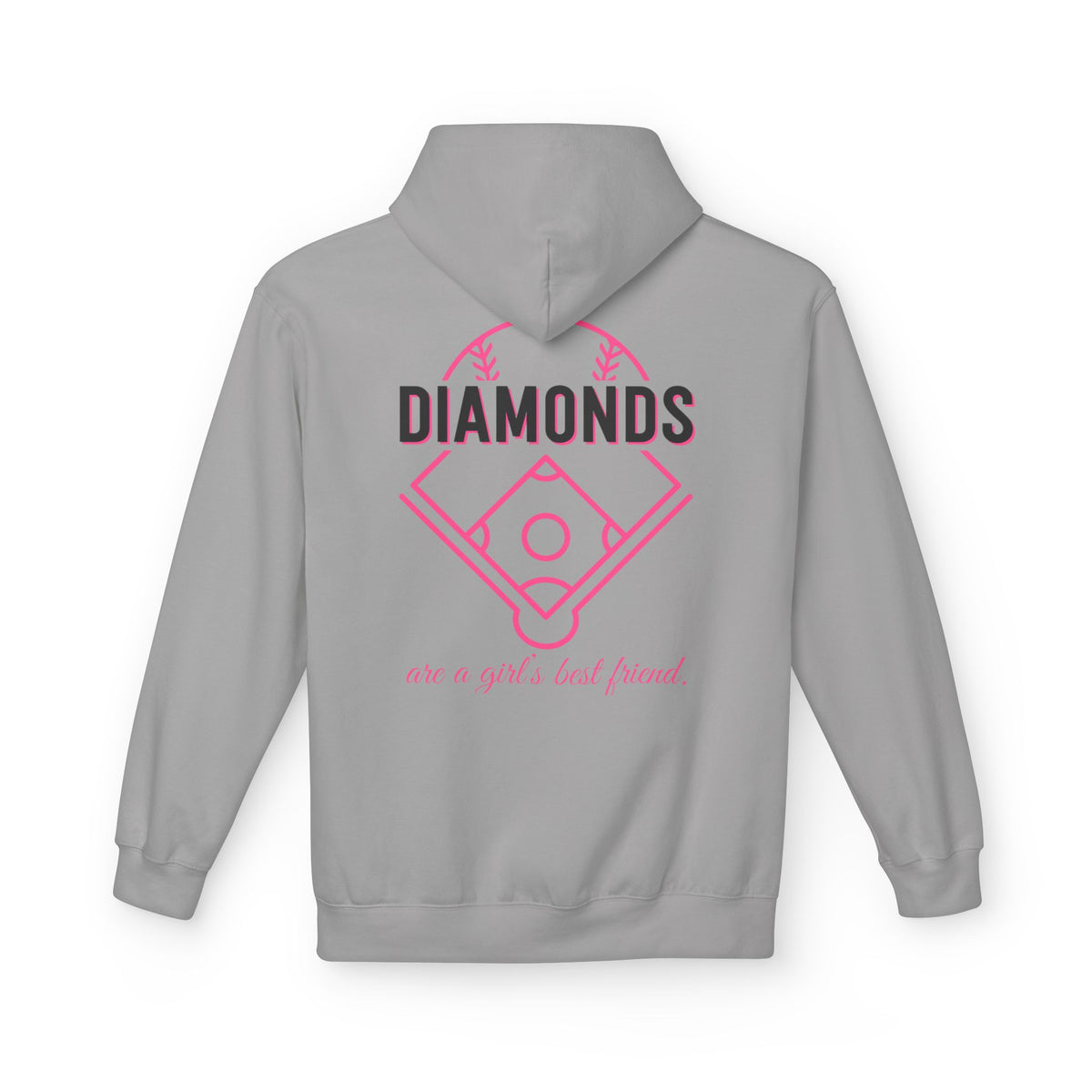 Diamonds Are a Girl’s Best Friend Hoodie — LAA Softball Girl