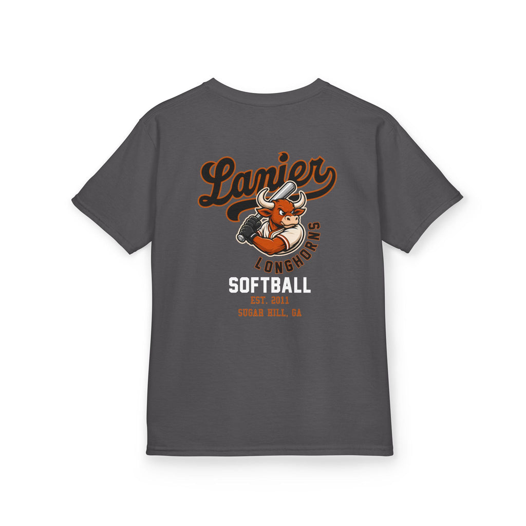 Youth Softball Tee — Lanier Longhorns Softball Team Shirt