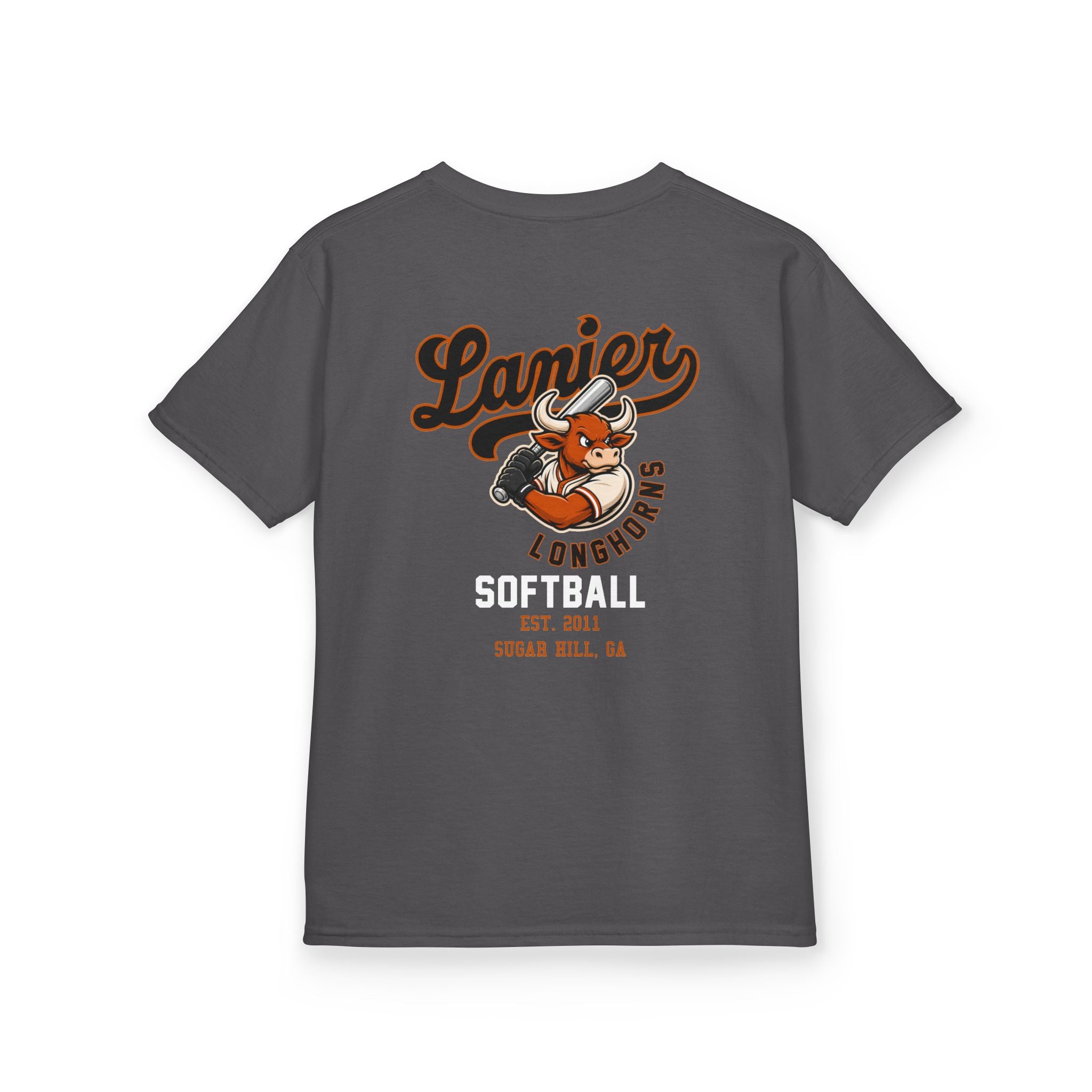 Youth Softball Tee — Lanier Longhorns Softball Team Shirt