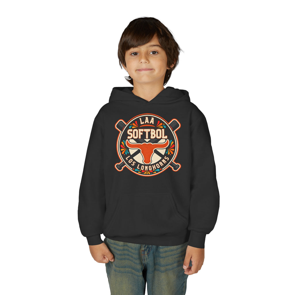 Youth Los Longhorns Hispanic Heritage Hoodie — Softball Longhorns Hoodie