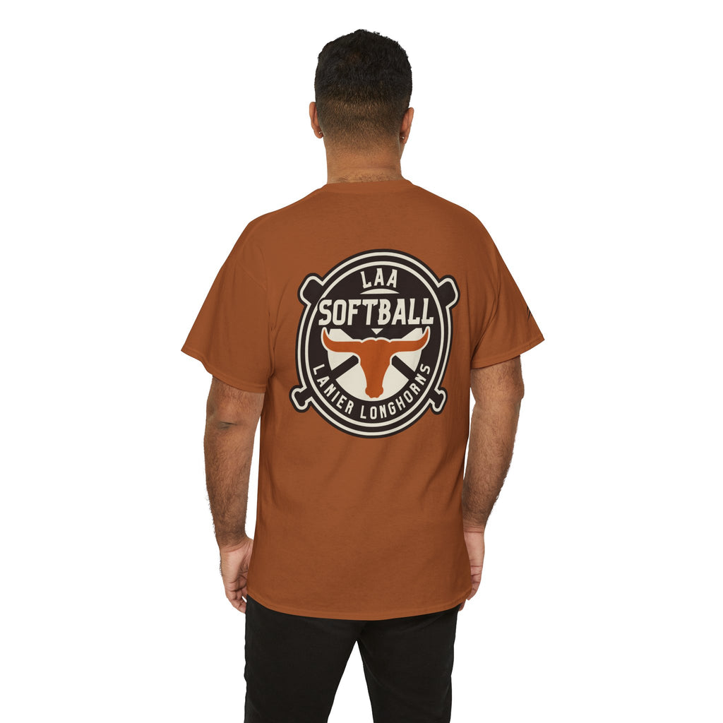 LAA Softball Lanier Longhorns Heavy Cotton Tee | LAA T-Shirt