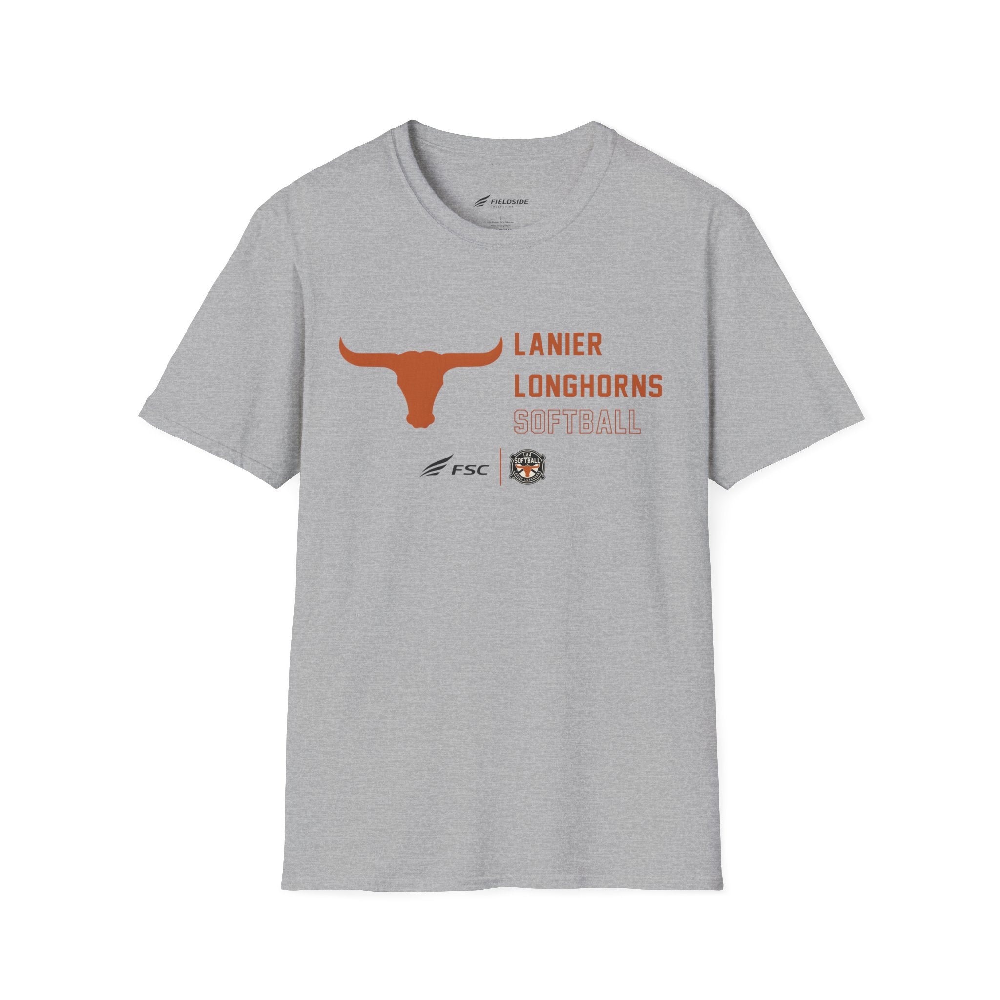 LAA Longhorns Softball T-Shirt — Team Logo Summer Tee