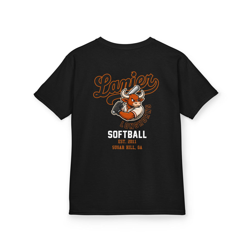 Youth Softball Tee — Lanier Longhorns Softball Team Shirt