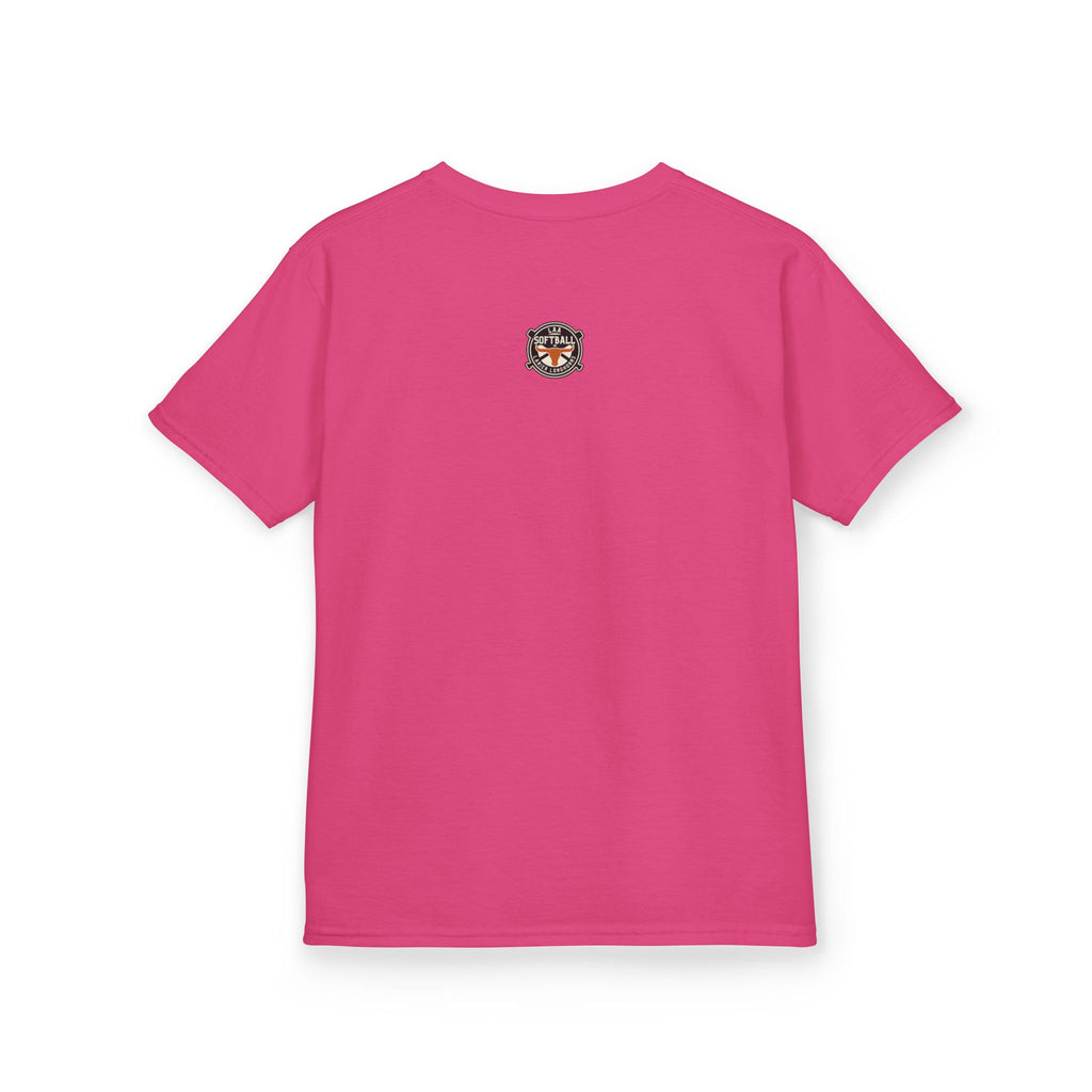 Youth LAA Longhorns Softball T-Shirt — Team Logo Summer Tee