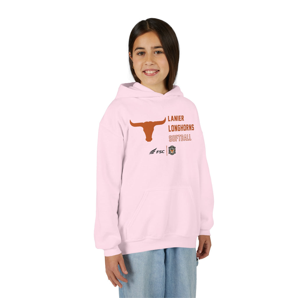 Youth Lanier Longhorns Softball Hoodie
