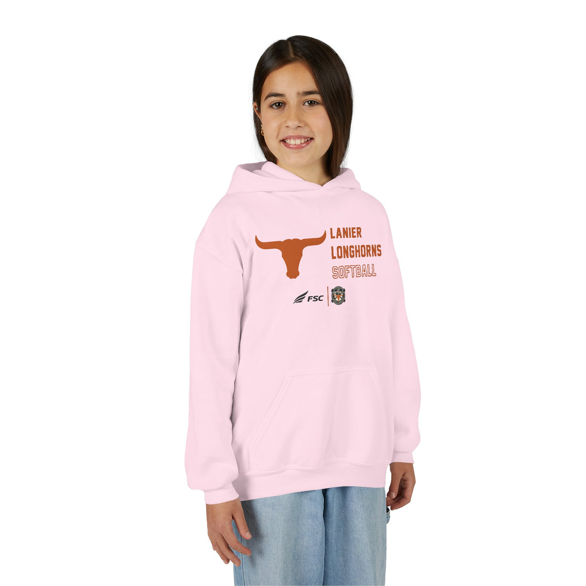 Youth Lanier Longhorns Softball Hoodie