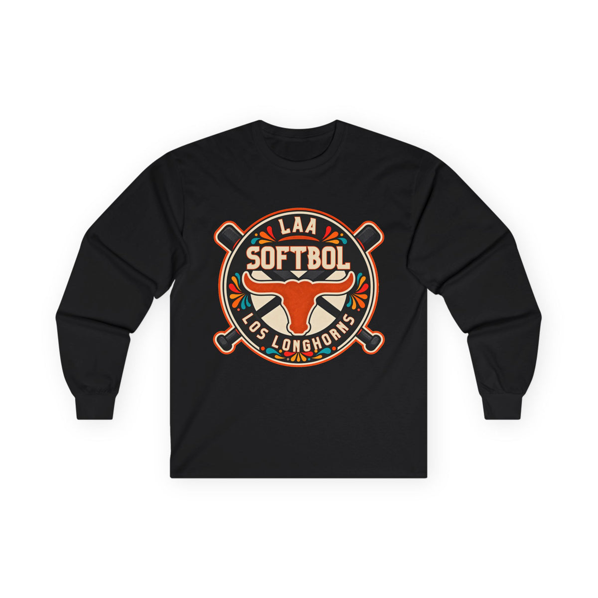 Los Longhorns Hispanic Heritage Long Sleeve — Softball Team Shirt