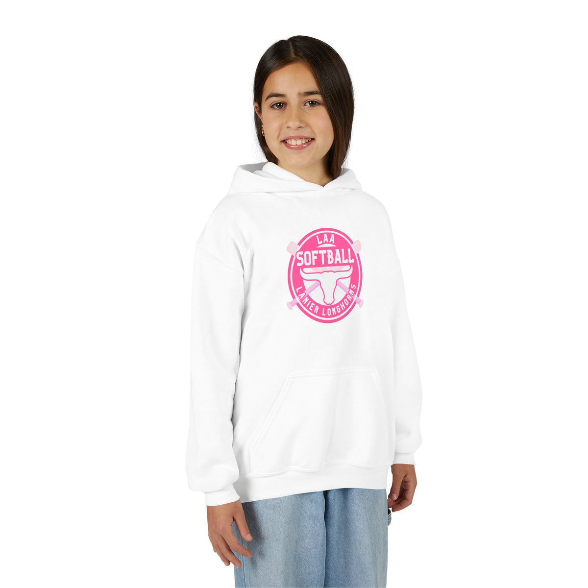 Youth Diamonds Are a Girl’s Best Friend Hoodie — LAA Softball Girl