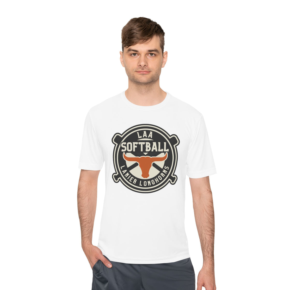 LAA Softball Lanier Longhorns Performance Tee | Lightweight Moisture-Wicking Game Day Shirt