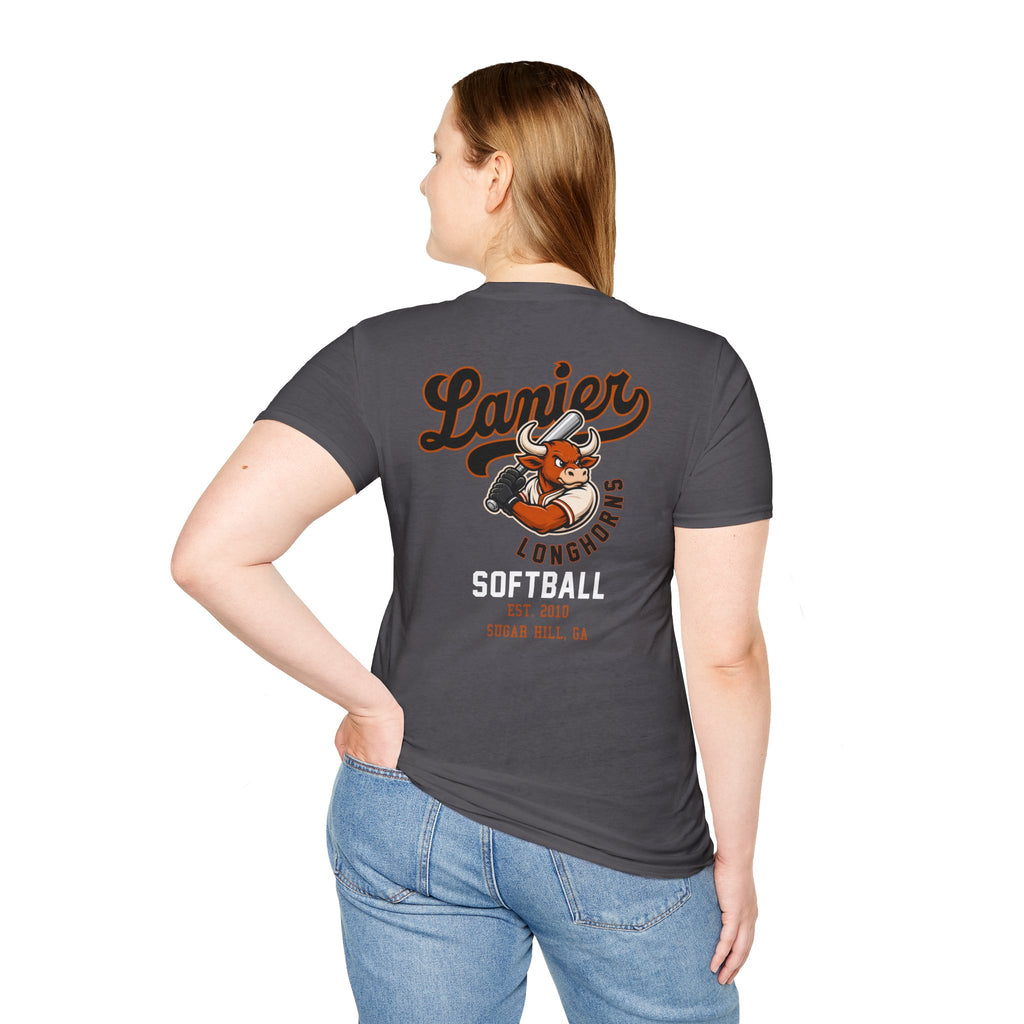 Softball Tee — Lanier Longhorns Softball Team Shirt