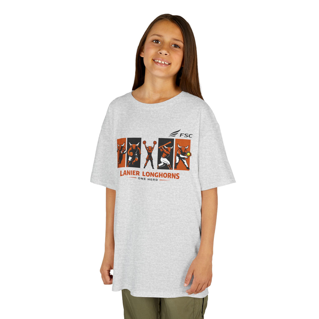 Youth Lanier Longhorns Heavy Cotton Tee | One Herd T-Shirt