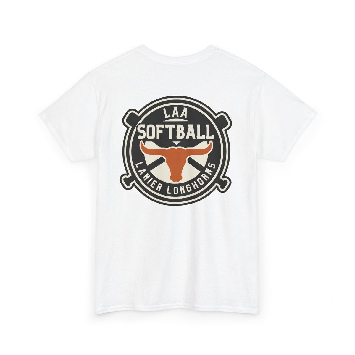 LAA Softball Lanier Longhorns Heavy Cotton Tee | LAA T-Shirt