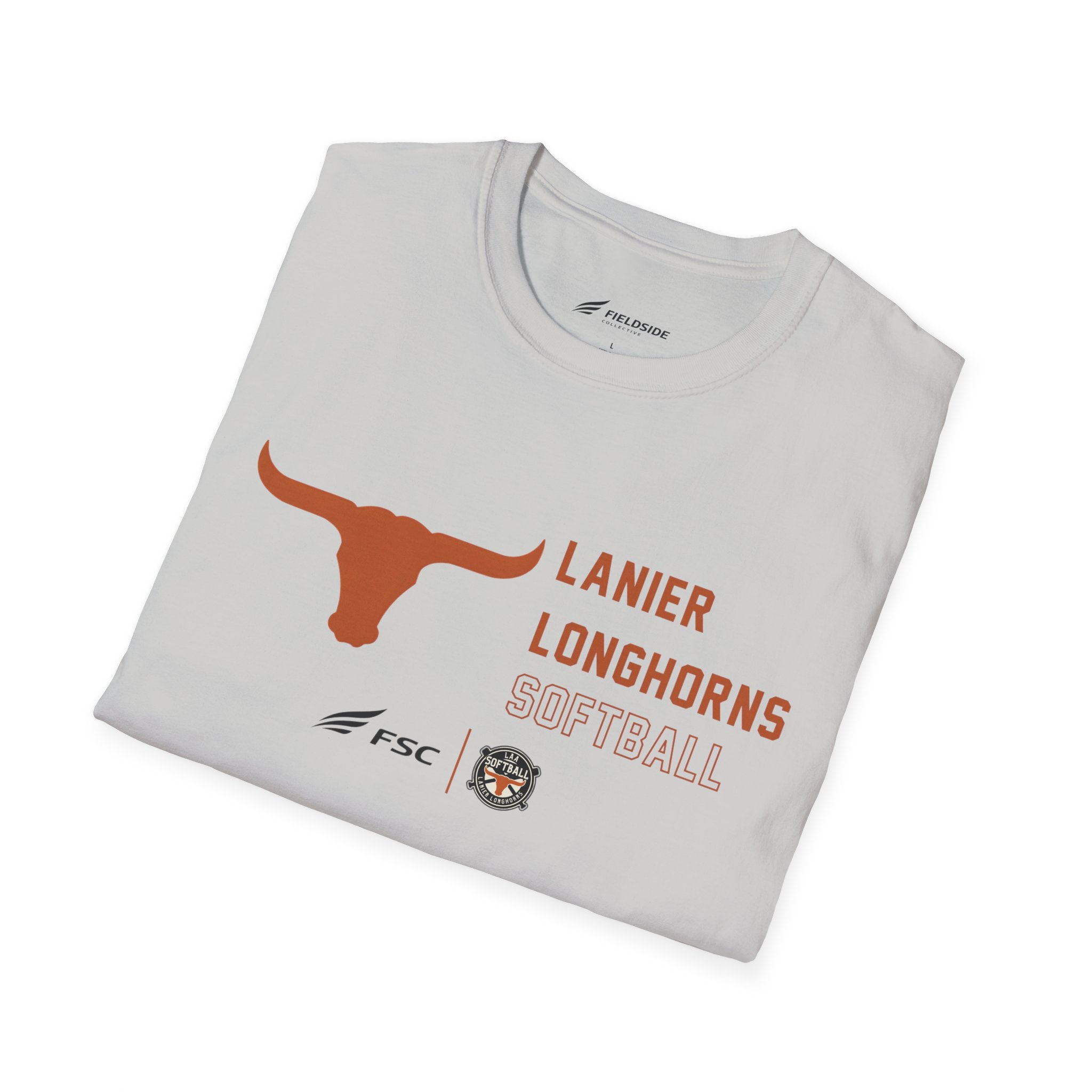 LAA Longhorns Softball T-Shirt — Team Logo Summer Tee