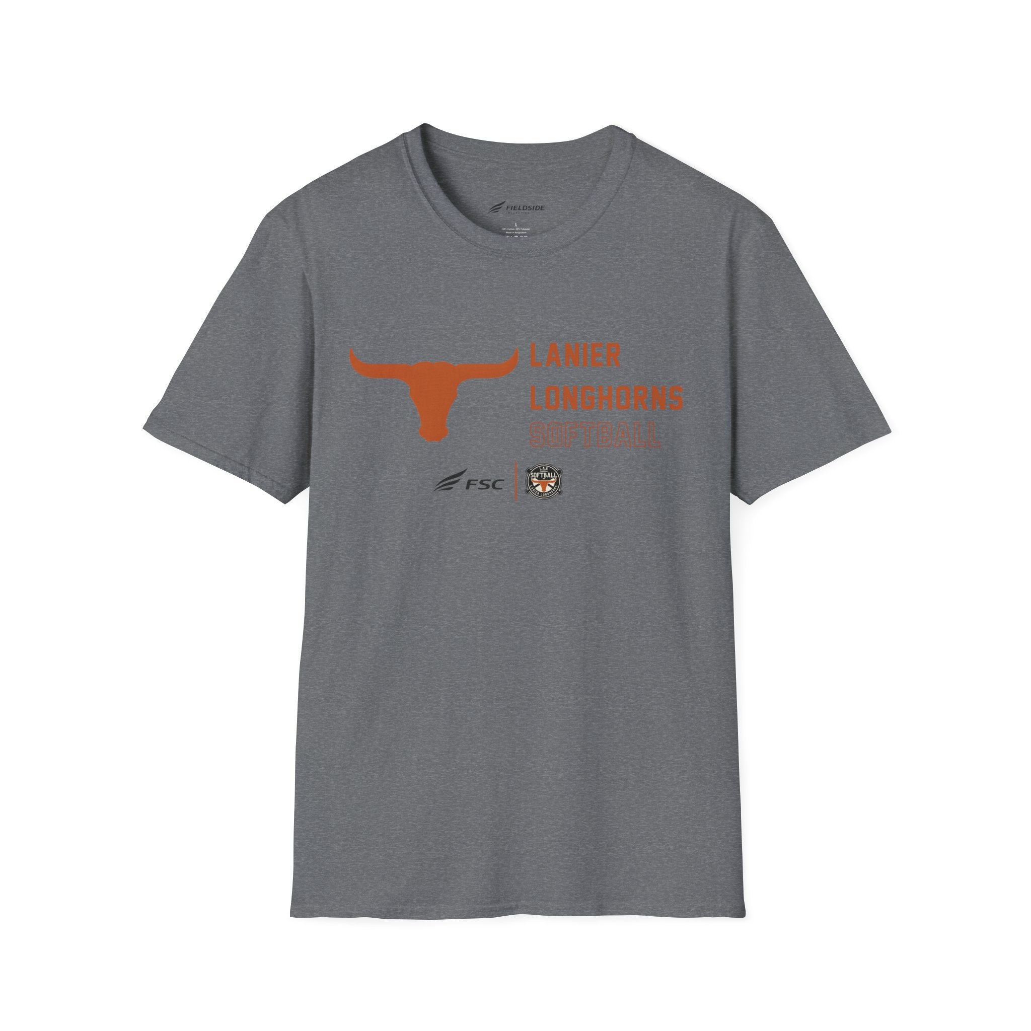 LAA Longhorns Softball T-Shirt — Team Logo Summer Tee