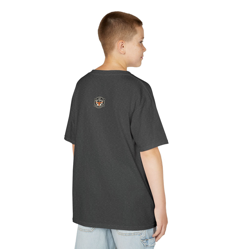Youth LAA Longhorns Softball T-Shirt — Team Logo Summer Tee