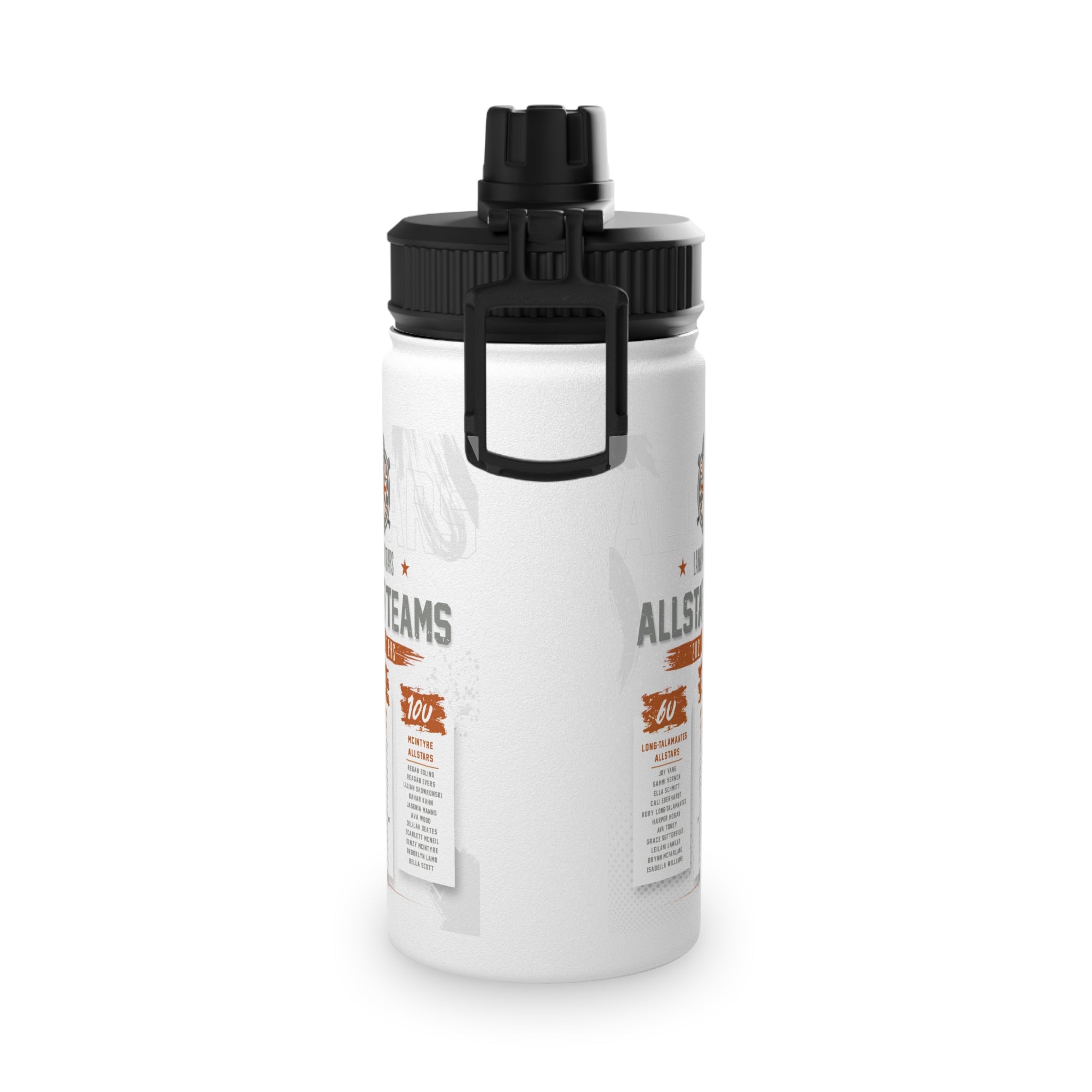 LAA Lanier All-Stars Sports Bottle - Softball Team Stainless Steel Water Bottle
