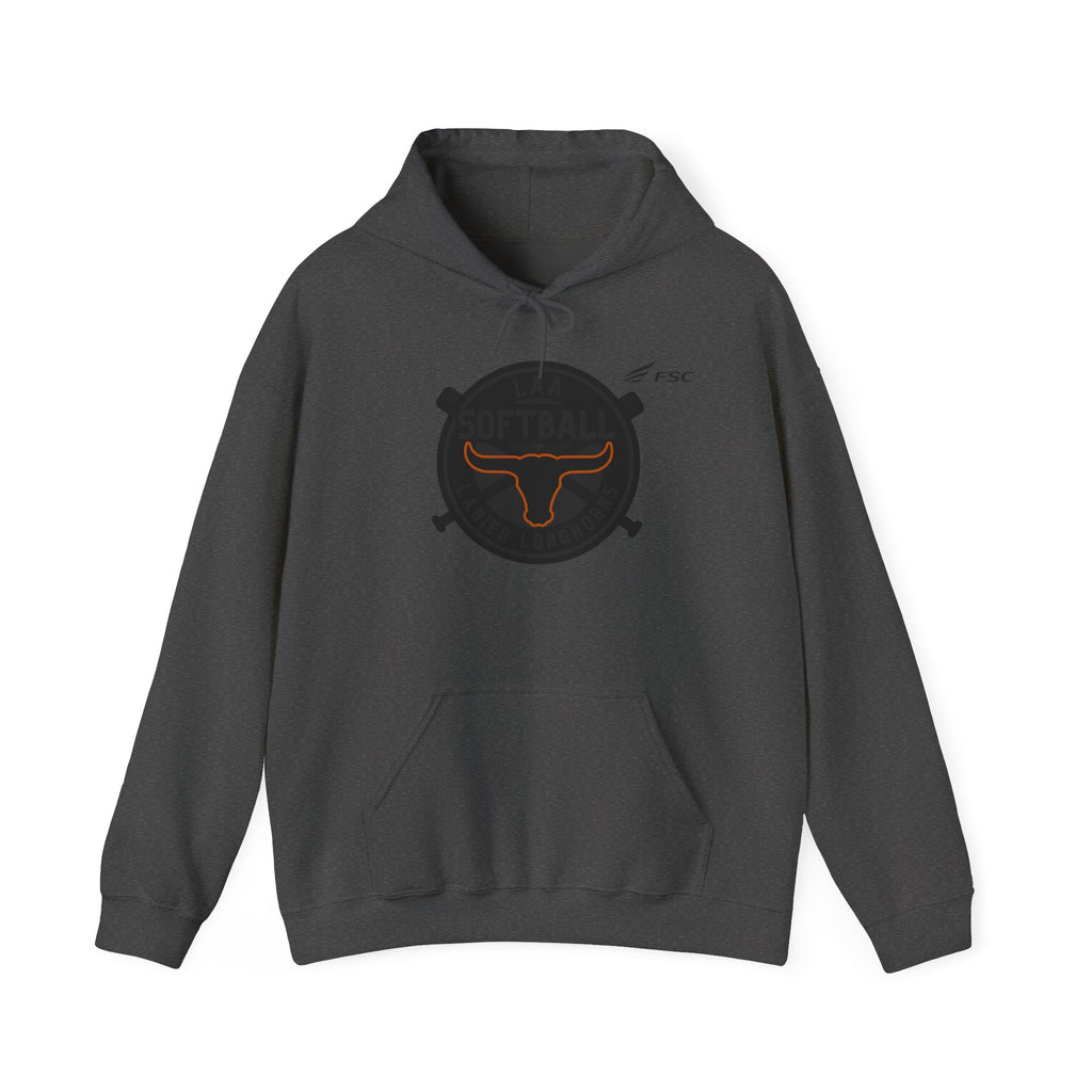 LAA Softball Lanier Longhorns "BLACKOUT EDITION" Midweight Hoodie | Classic LAA Softball Hoodie